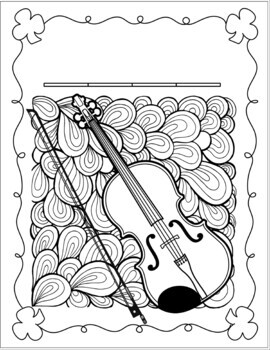 Instrument coloring pages ireland by music with jamie eisler tpt