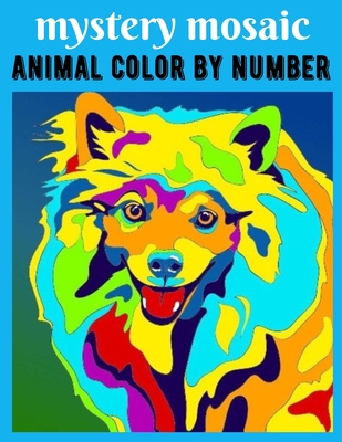 Mystery mosaic animal color by number simple large print coloring pages for seniors beginners the elderly color quest for relaxationnew mystery paperback rakestraw books