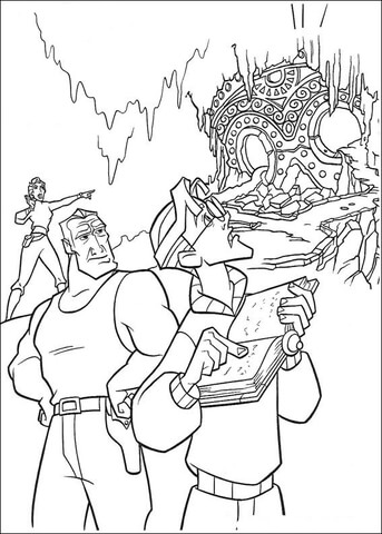 Milo solving a mystery coloring page free printable coloring pages
