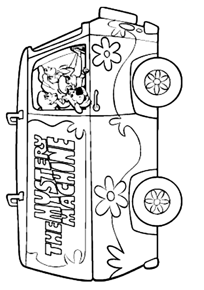 The mystery machine colouring pages page coloring pages scooby doo coloring pages cartoon coloring pages