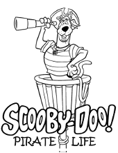 Scooby doo van coloring page for kids