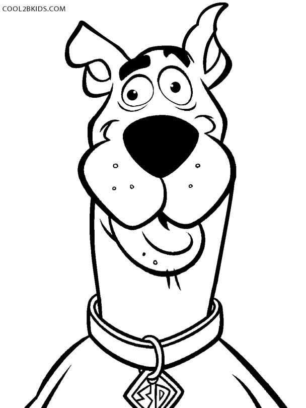 Printable scooby doo coloring pages for kids