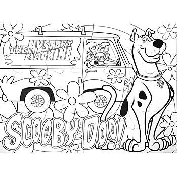 Mystery machine coloring pages scooby doo floor activity puzzle each for httpiftttguâ scooby doo coloring pages coloring books cartoon coloring pages