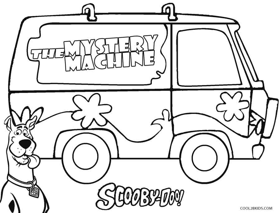 Printable scooby doo coloring pages for kids