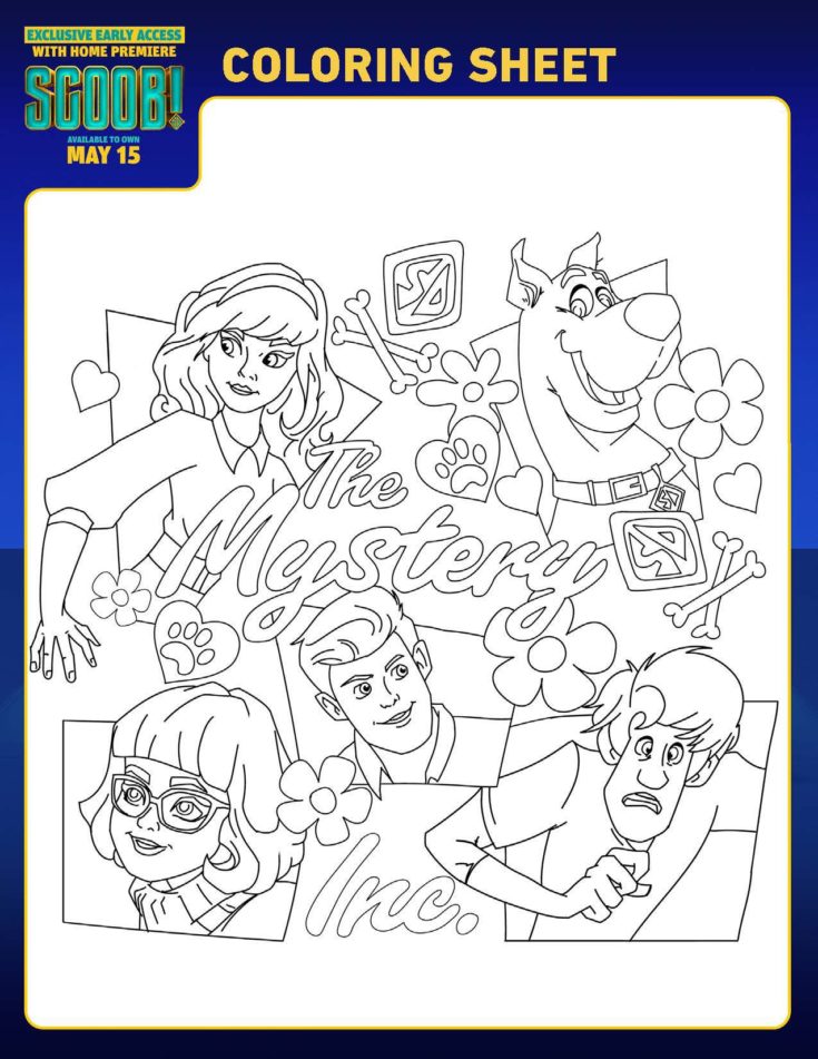 Scoob movie printable activity pages simply sweet days