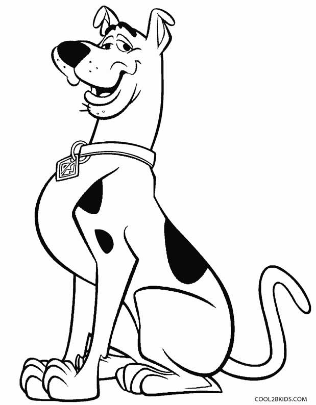 Printable scooby doo coloring pages for kids