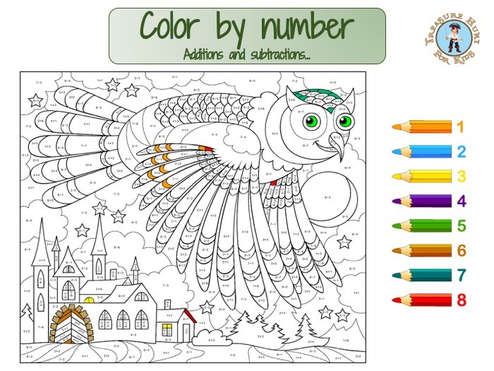 Math color by number