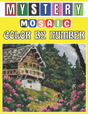 Mystery mosaic color by number adults and seniors with beautiful coloring pages for relaxation stress relief