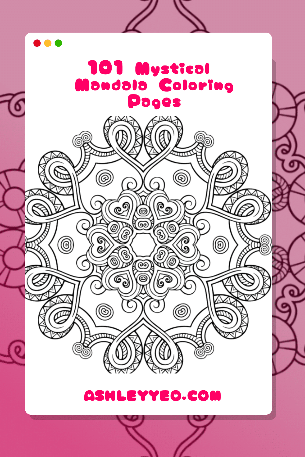 Mystical mandala coloring pages