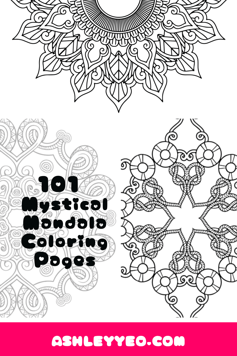 Mystical mandala coloring pages