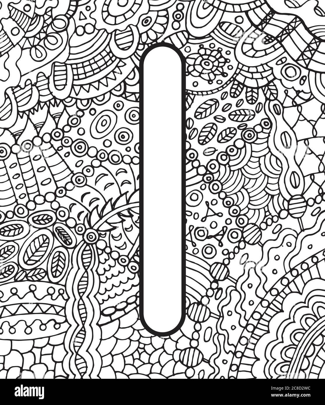 Ancient scandinavic rune ice with doodle ornament background coloring page for adults psychedelic fantastic mystical artwork vector illustration stock vector image art