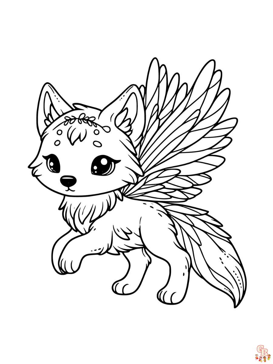 Printable wolf coloring pages free for kids and adults