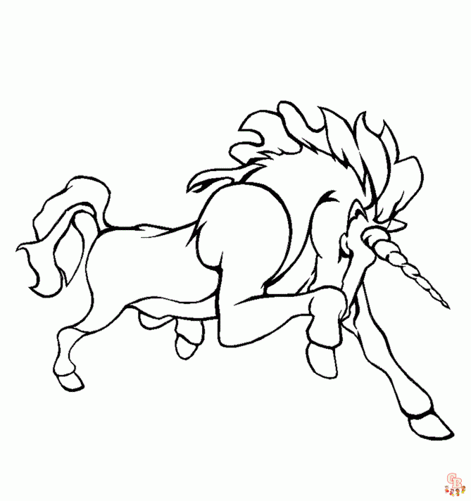 Printable mythical creatures coloring pages free