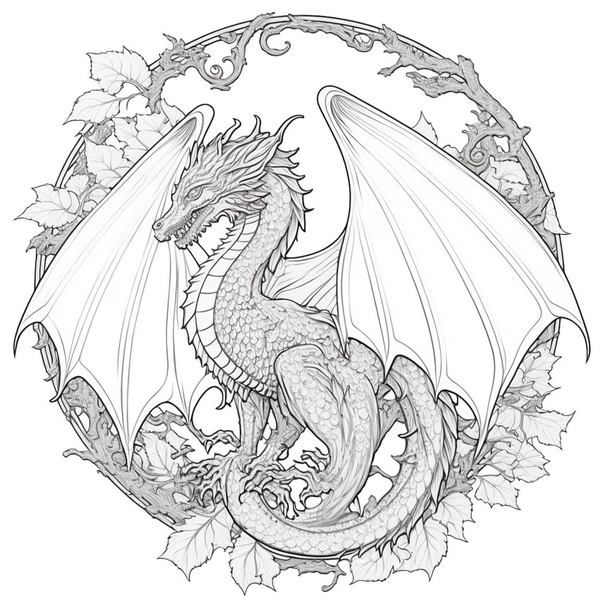 Dragon coloring pages