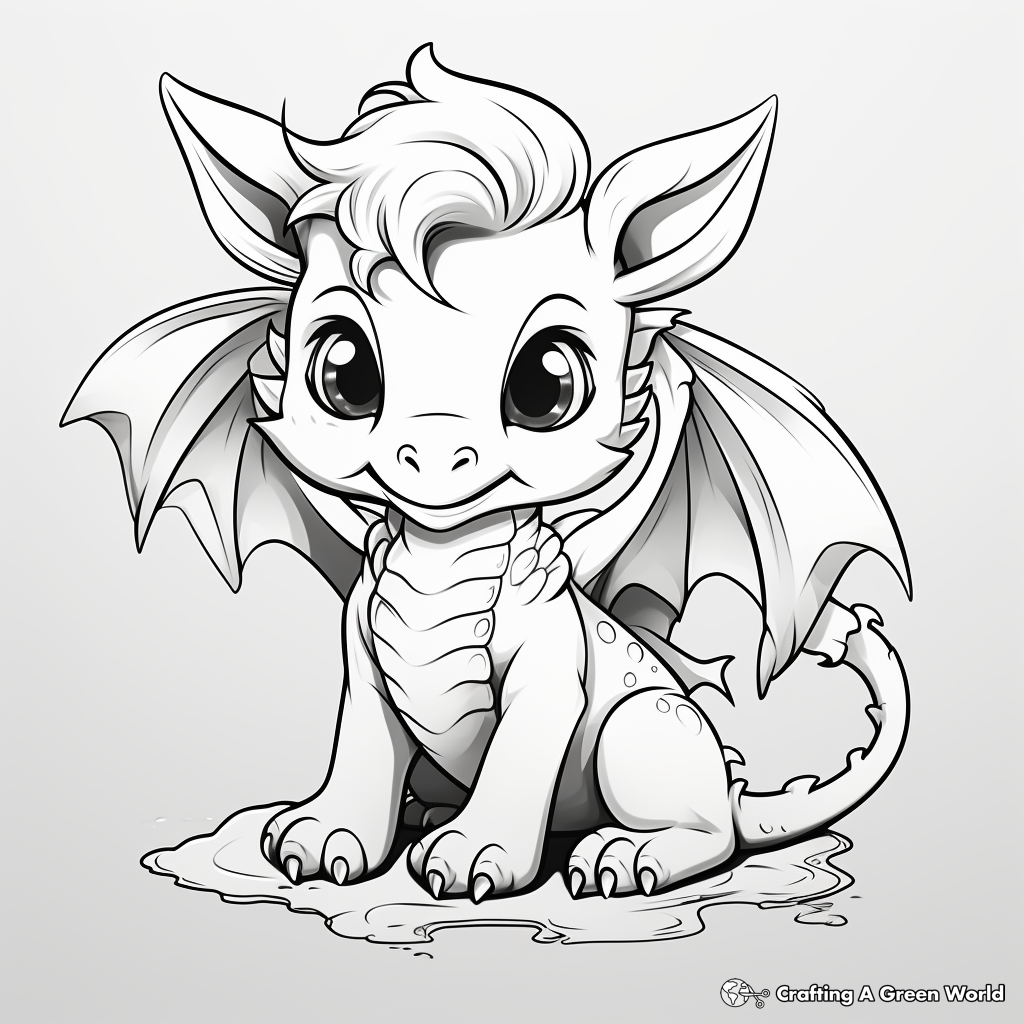 Fantasy animal coloring pages