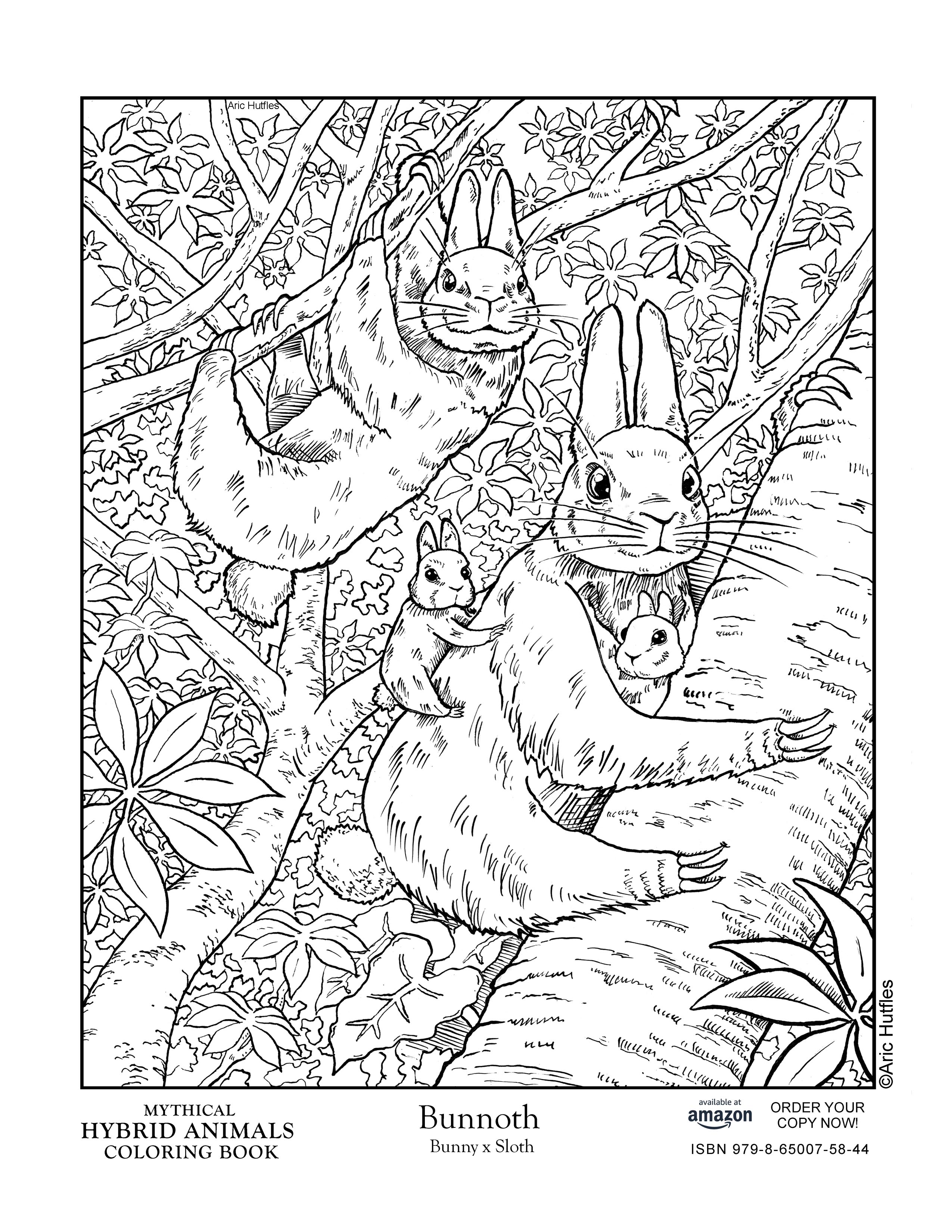 Coloring pages â mythical hybrid animals
