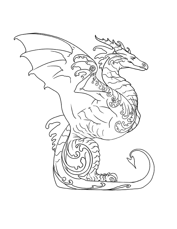 Fantasy creatures coloring pages pdf