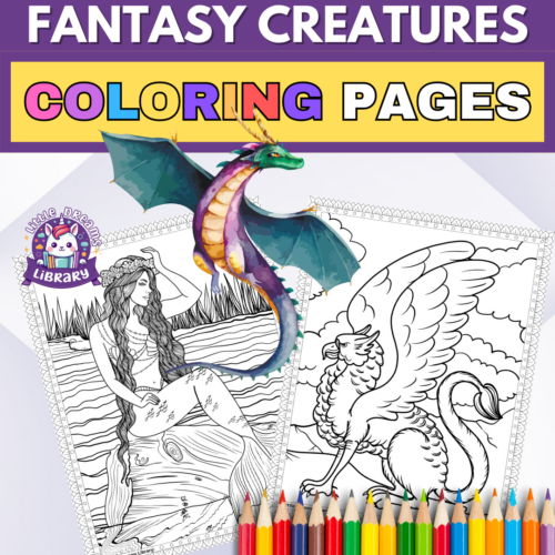 Mythical fantasy creatures coloring pages spark imagination creativity made by teachers