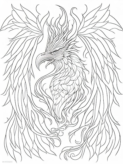 Premium vector enchanting world of mythical creatures coloring book for children