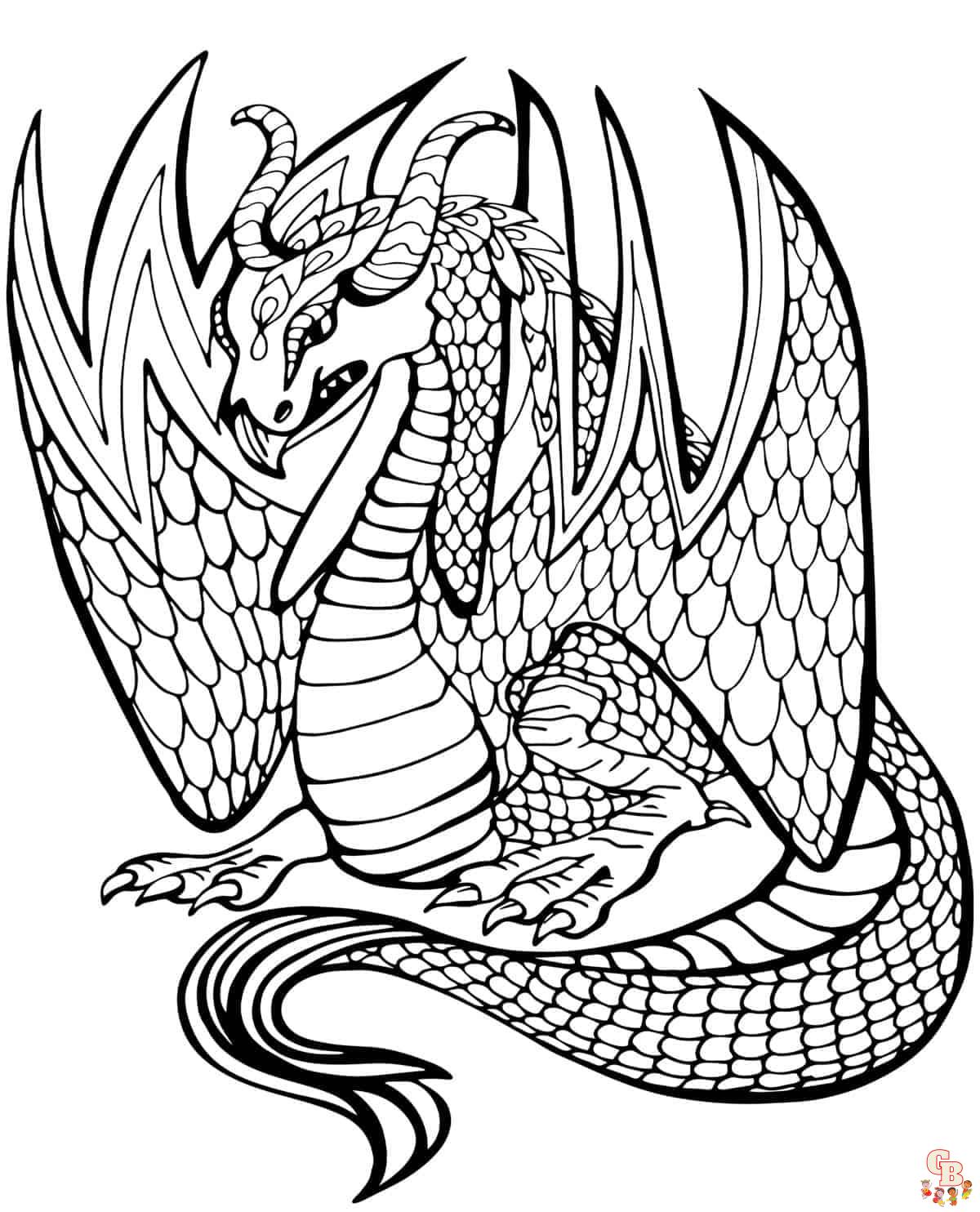 Printable mythical creatures coloring pages free