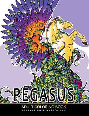 Pegasus coloring books mythical horse animals adult coloring book paperback bookshop santa cruz