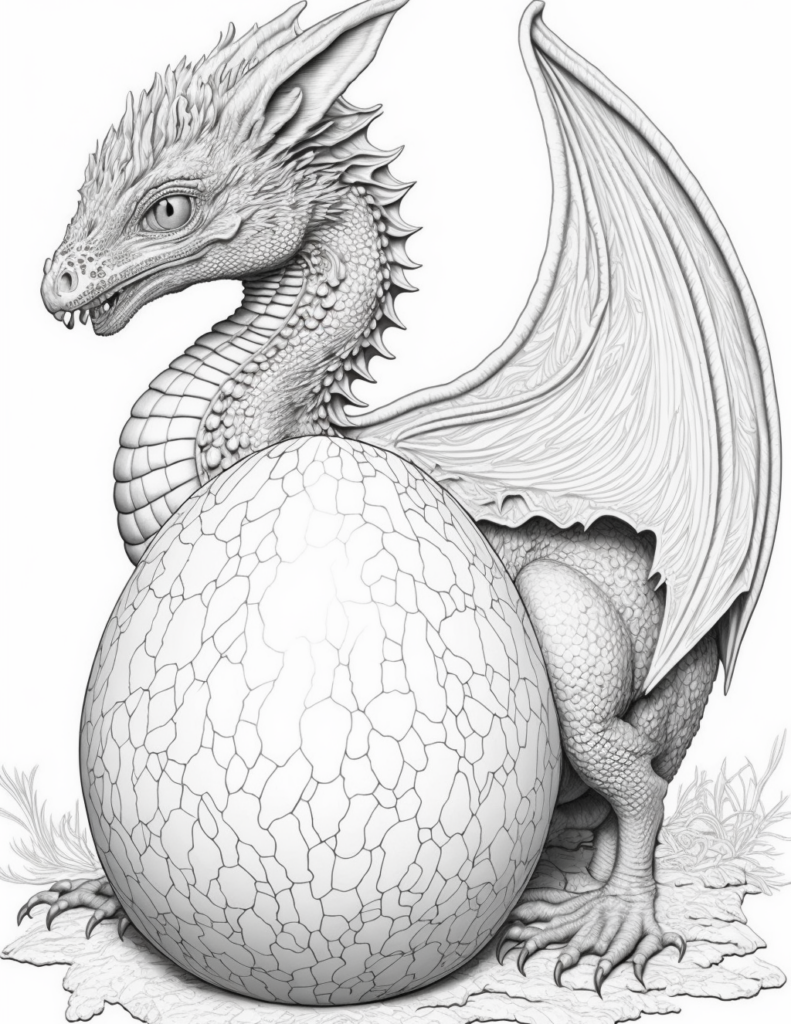 Dragon coloring pages for kids adults made by teachers