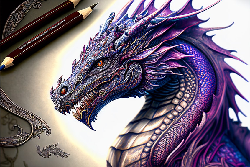 Dragon coloring pages