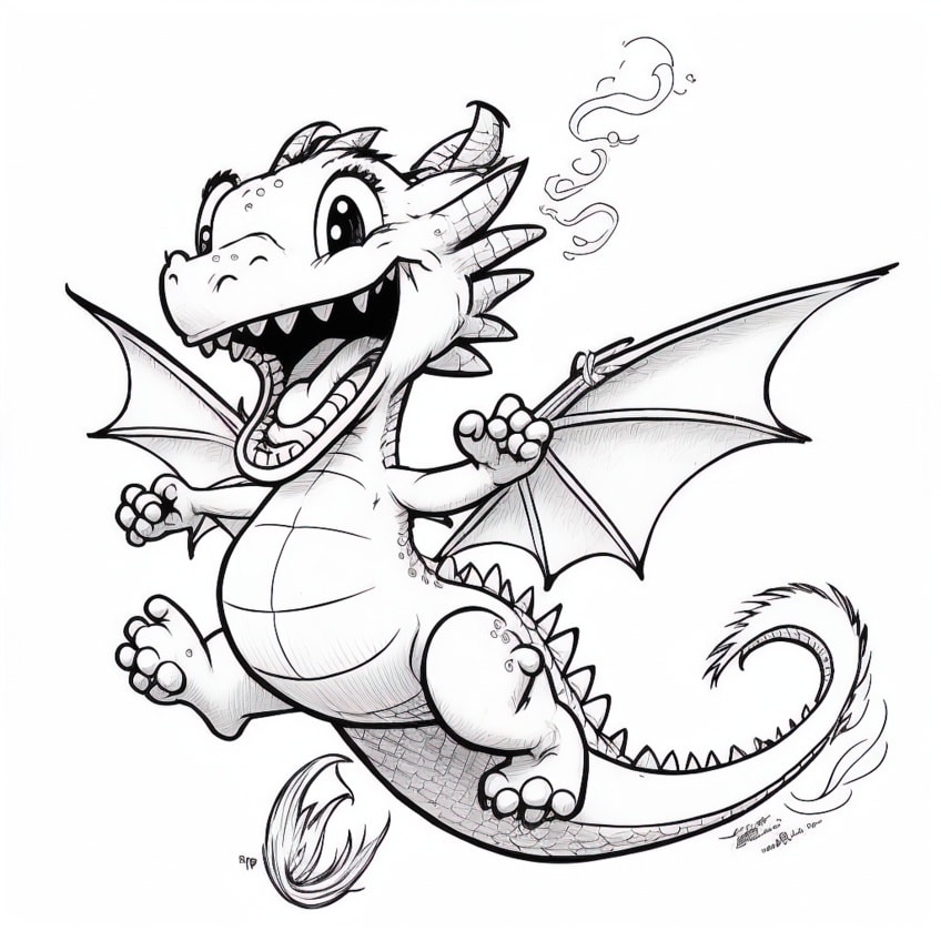 Dragon coloring pages