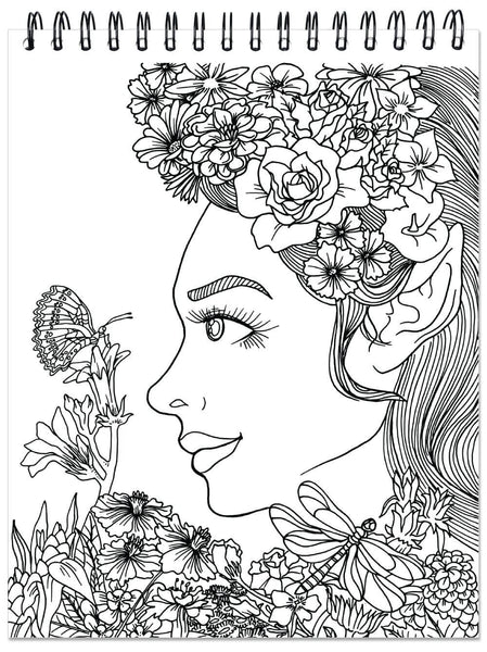 Mythical and fantasy adult coloring book by terbit basuki