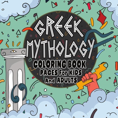 Greek mythology coloring book pages for kids and adults