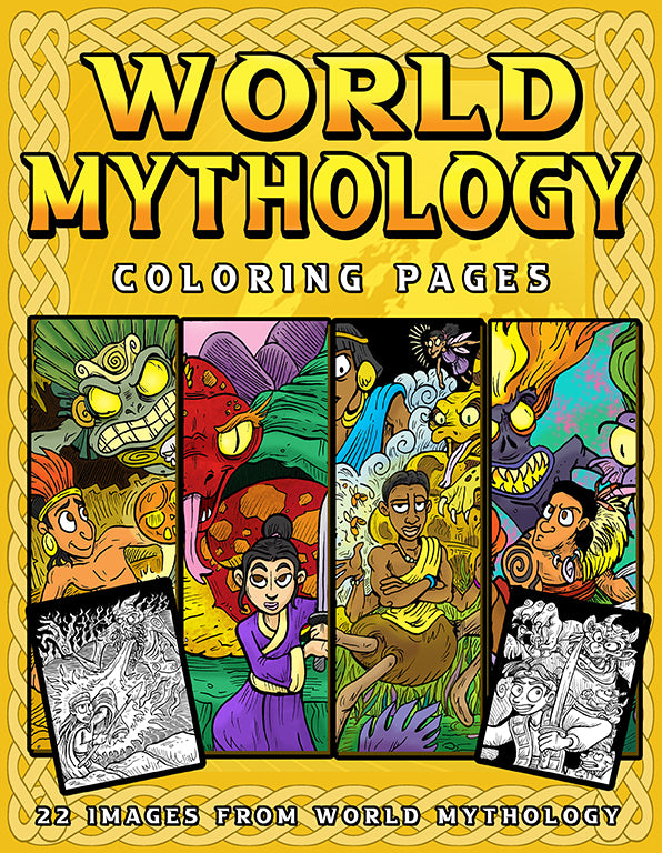 World mythology printable coloring pages â creative english teacher