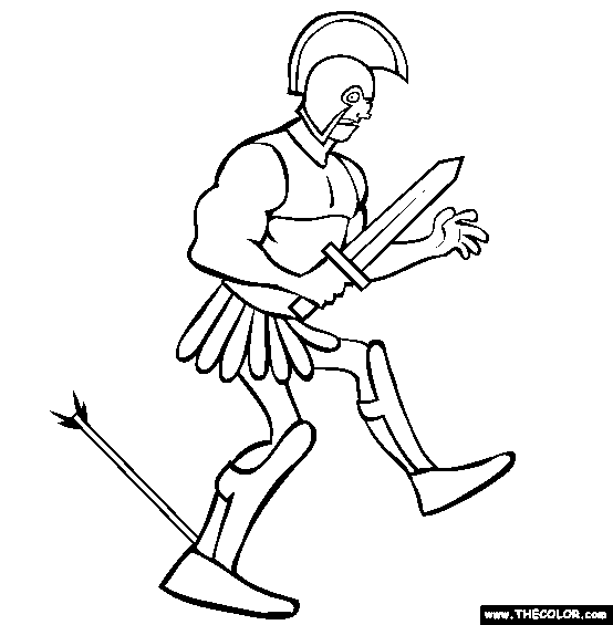 Greek ythology online coloring pages