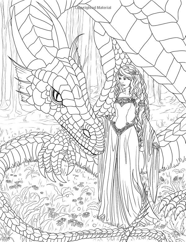 Mythology adult coloring