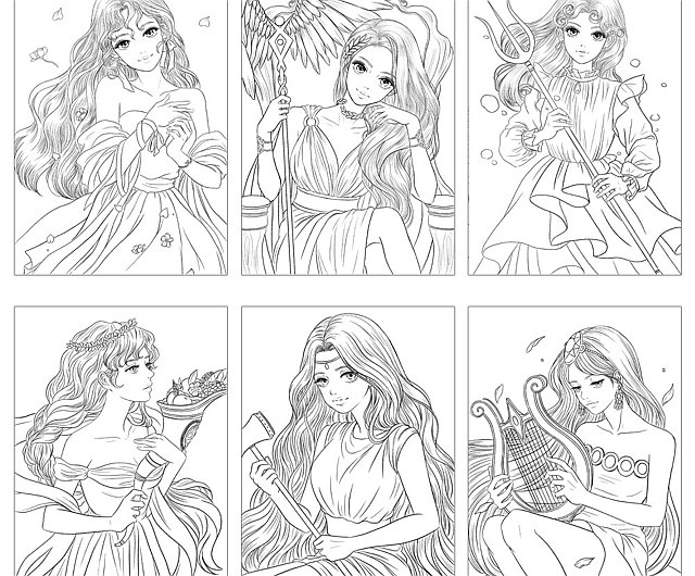 Greek mythology coloring sheet