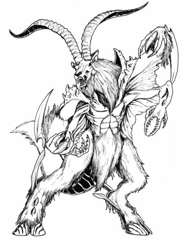 Naicitorm the blackened death coloring page free printable coloring pages