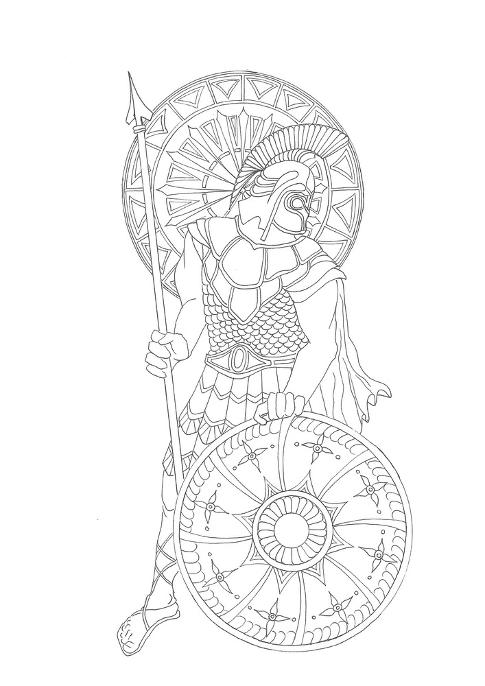 Gods in greek mythology coloring book