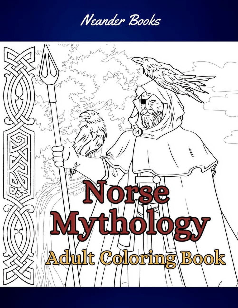 Norse mythology coloring book for adults and teens paperback