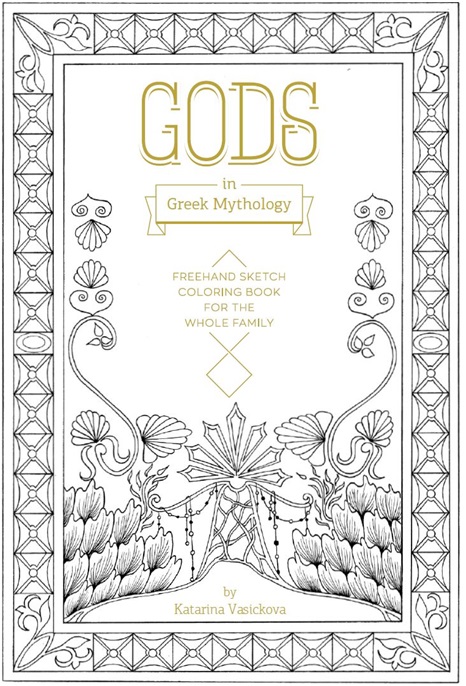 Gods in greek mythology coloring book