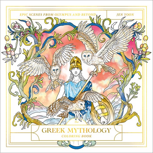 The greek mythology coloring book