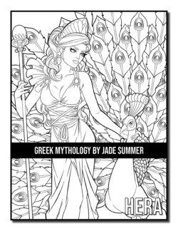 Greek mythology coloring book jade summer