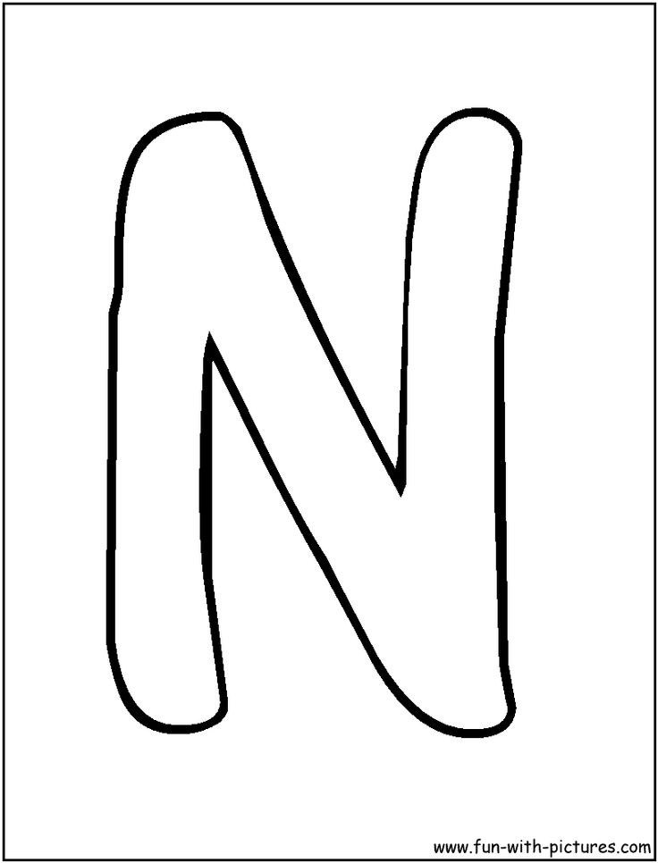 Bubble letters n coloring page alphabet coloring pages letter a coloring pages bubble letters