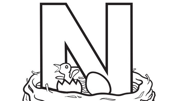 Letter n coloring pages check more at httppilularnetletter