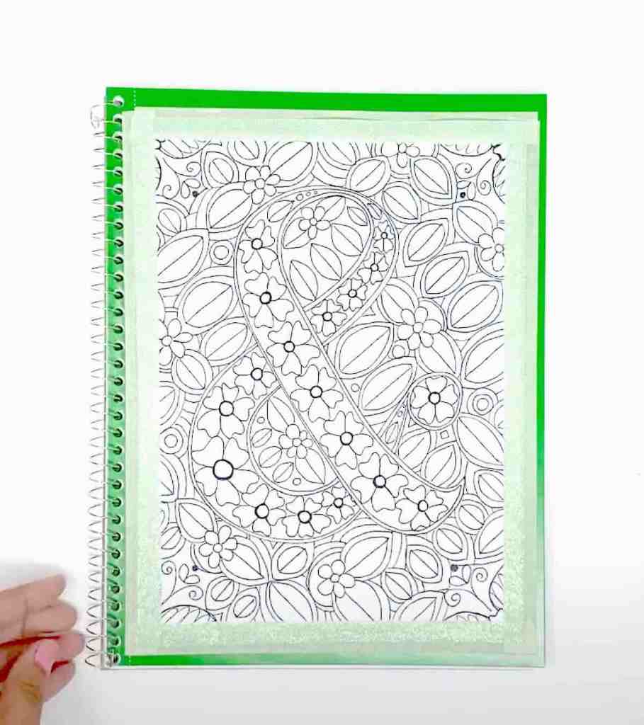 How to make a cover for a spiral notebook