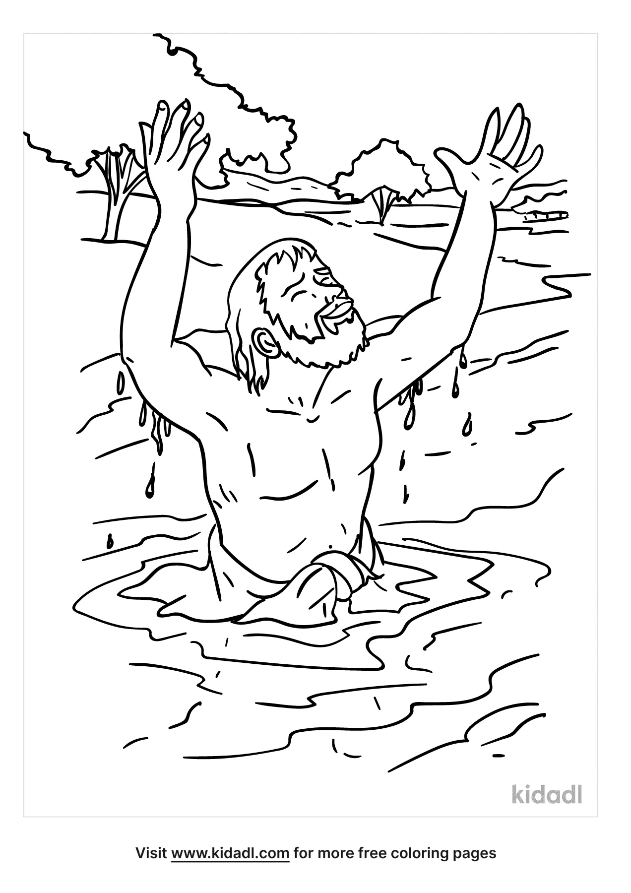 Free naaman the leper coloring page coloring page printables