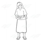 Clip art servant girlâof naaman