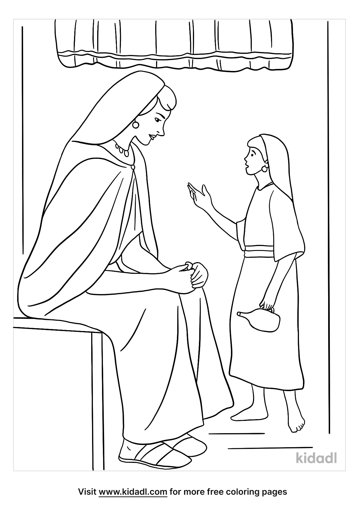 Free naaman servant coloring page coloring page printables