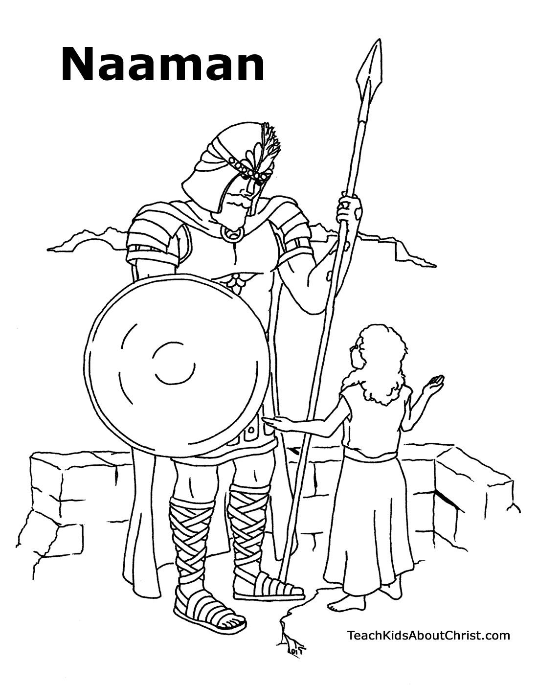 Naaman coloring page teach kids about christ sunday school coloring pages bible coloring pages sunday school kids