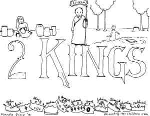 Book of kings bible coloring page