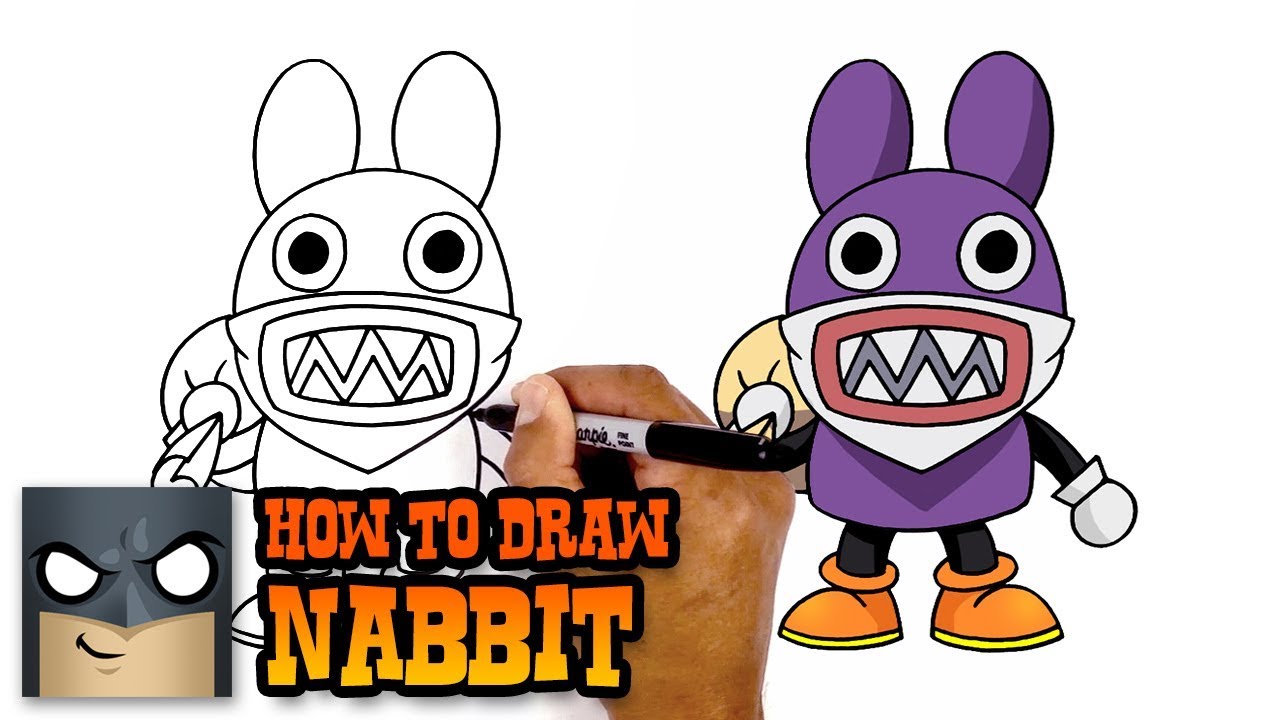 How to draw nabbit super ario art tutorial