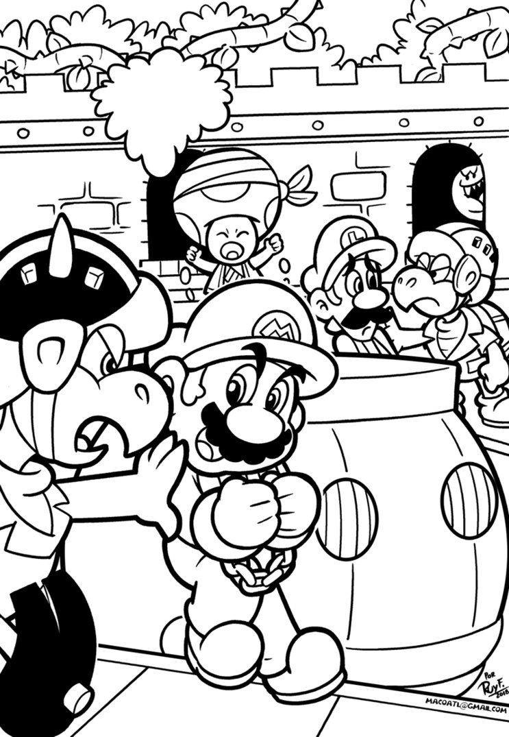 Macoatl on x we are officialy halfway trough the remake of the super mario brothers movie coloring book here are more pages supermariobrothersmovie coloringbook remake supermariorpg marioandluigi toad nintendo prision httpstcoaqmvfauq